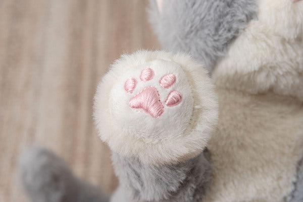 癒されアニマル 動物 ぬいぐるみ 猫 関節が動く 動く 動物 癒し ペットロス 高齢者 インテリア雑貨 猫 ねこ ネコ かわいい プレゼント 介護 介護施設 グレー 茶