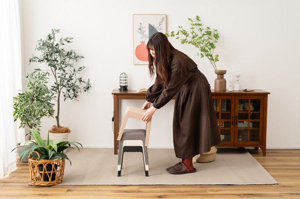 スツール スタッキングスツール スタッキング 積み重ね チェア 椅子 シンプル 腰掛 来客用 モダン 椅子 玄関 アイボリー ローズベージュ グレー ブラック