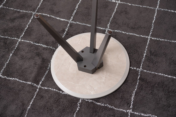 大理石調 韓国 シンプル おしゃれ スタイリッシュ 直径50cm 50×50 丸テーブル テーブル ラウンドテーブル サイドテーブル 机 ストーン グレー ホワイト 白