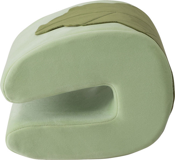 クッション 腰当て 枕 肘置き 背もたれ かわいい おもち 草 可愛い U字 足置き ギフト プレゼント 寝室 昼寝 仮眠 もちもち ふかふか グリーン ピンク ホワイト