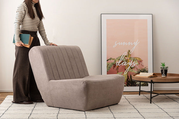 ソファ ソファー フロアソファ 一人掛け 一人掛けソファ パーソナルチェア 一人用 幅80cm おしゃれ 布 シンプル ナチュラル グレー ベージュ チャコールグレー