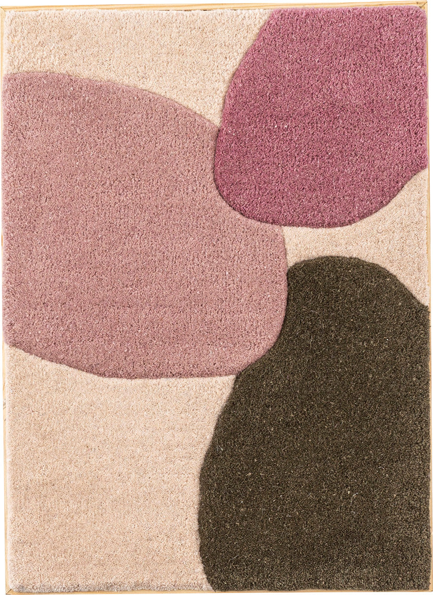 ウォールアート インテリア アートパネル 壁飾り 壁掛け ウォールデコ 玄関 リビング 寝室 ダイニング おしゃれ ウール 木製 フレーム 立てかけ タフティング ニュアンスカラー FAB-014