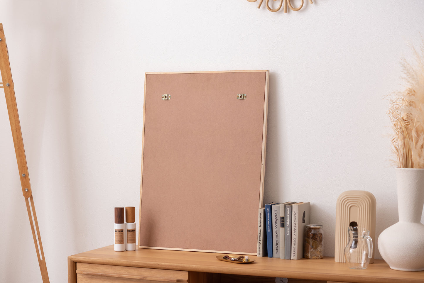 ウォールアート インテリア アートパネル 壁飾り 壁掛け ウォールデコ 玄関 リビング 寝室 ダイニング おしゃれ ウール 木製 フレーム 立てかけ タフティング ニュアンスカラー FAB-014