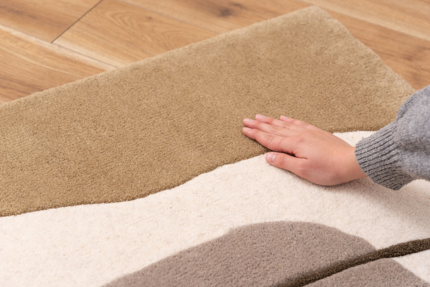 ウォールアート インテリア アートパネル 壁飾り 壁掛け ウォールデコ 玄関 リビング 寝室 ダイニング おしゃれ ウール 木製 フレーム 立てかけ タフティング ニュアンスカラー FAB-014