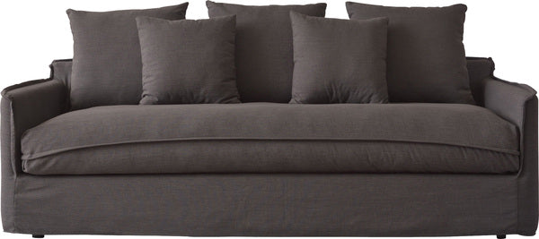 ソファ ソファー 横幅210cm 広め 布地 ファブリック クッション付 置き換え自由 モダン シンプル ベーシック ナチュラル おしゃれ カバーリング グレー アイボリー FS-71