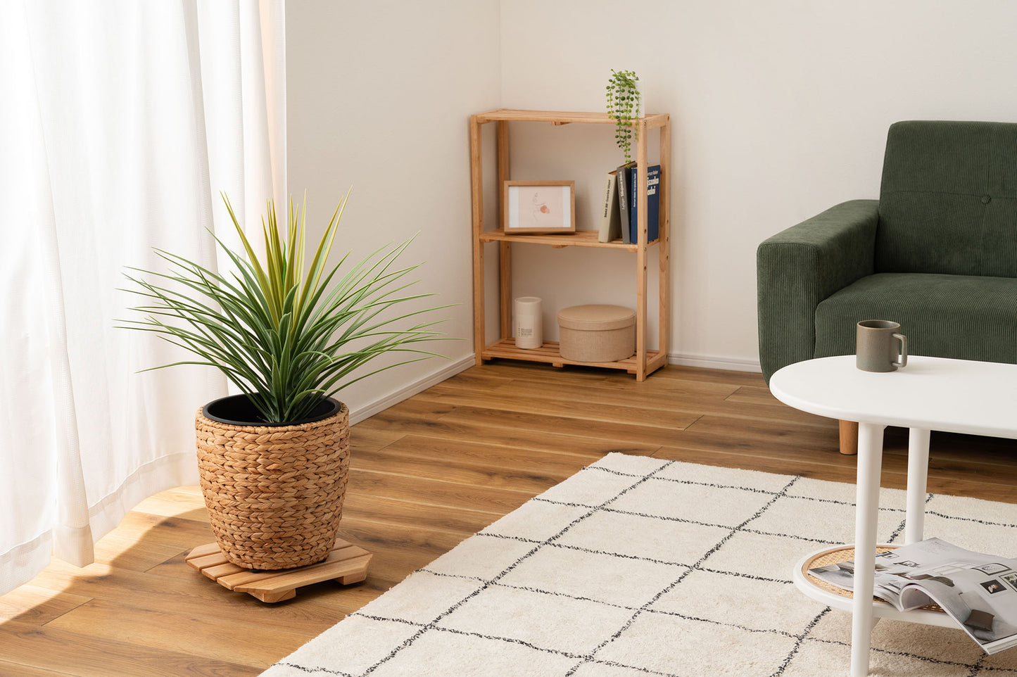 プランターベース キャスター付き 車輪 隠しキャスター 木製 天然木 北欧 ナチュラル おしゃれ 鉢置き 花台 鉢植え台 プランター台プランターベースワゴン