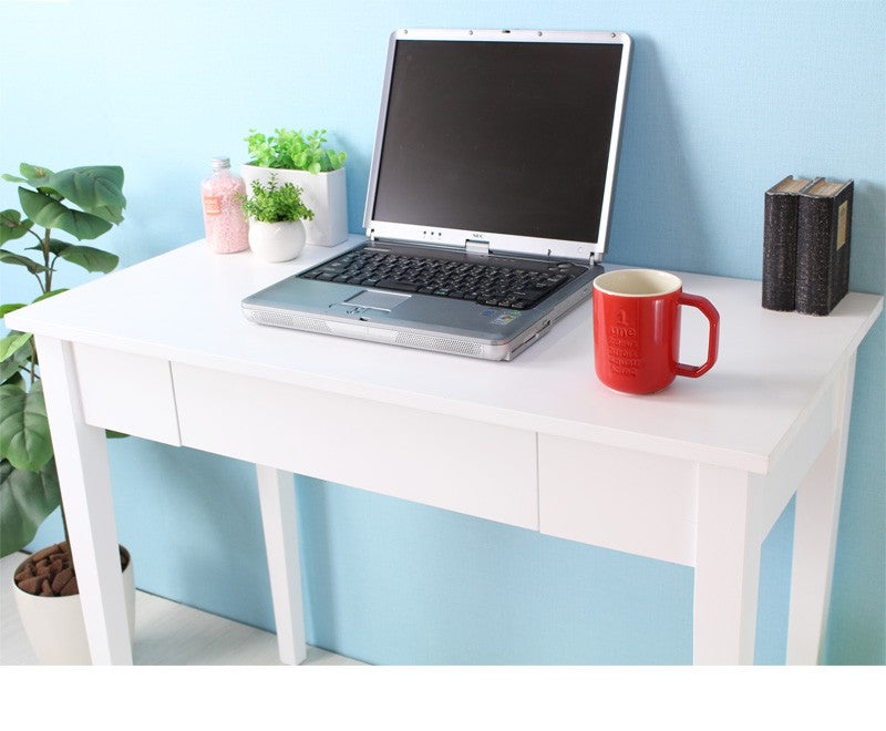 デスク コンソール PCデスク 作業デスク 引き出し 木製コンソールデスク コンパクト アメリ ホワイト ブラウン IWD-570