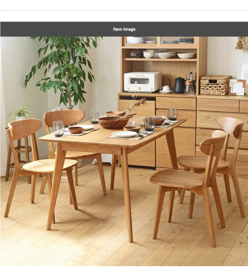 リバー ダイニングテーブル長方形135、チェア4脚 5点セット river135_5p-set