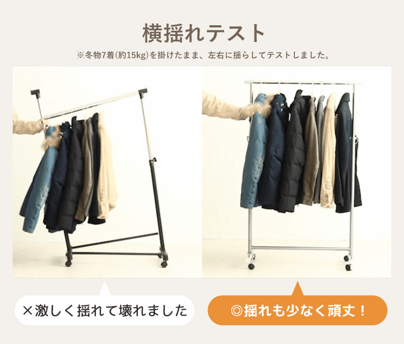 頑丈ハンガーラック 幅80cm TH-BA-SV
