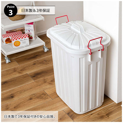 ゴミ箱 タフカン 60L 屋外 屋内 ふた付き 60リットル ダストボックス 日本製 ロック付き 3年保証 大容量 大型 ベランダ キッチン ガーデン ガレージ 軽量 耐衝撃