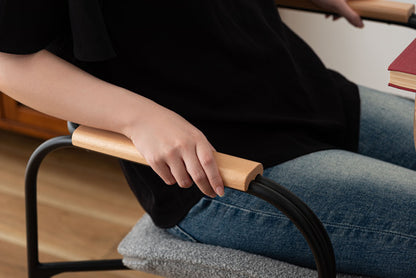 アームチェア カフェチェア 椅子 ダイニング椅子 リビング ダイニング  北欧 シンプル スチール ブラックスチール 天然木 ダークグレー ライトグレー