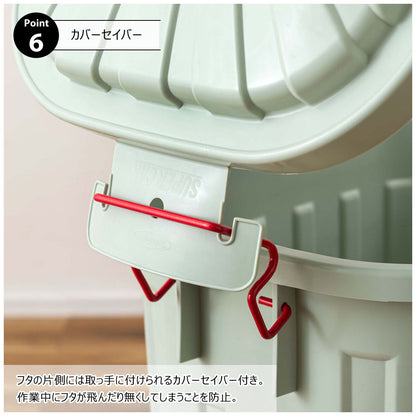 ゴミ箱 タフカン 60L 屋外 屋内 ふた付き 60リットル ダストボックス 日本製 ロック付き 3年保証 大容量 大型 ベランダ キッチン ガーデン ガレージ 軽量 耐衝撃