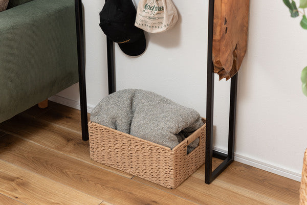 コンソール スリム テーブル スタンディングデスク 机 スリム 省スペース 幅60 玄関 キッチン アジアン モダン ブラックスチール 天然木 ブラウン ブラック