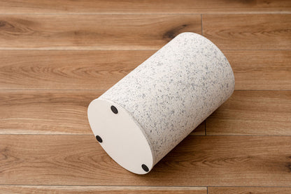 トラッシュカン ダストボックス ごみ箱 ゴミ箱 5L 5リットル 二重構造 ゴミ袋が見えない 生活感を抑える 分別 凹凸あり 石目調 テラゾー 人工大理石柄 テラゾー