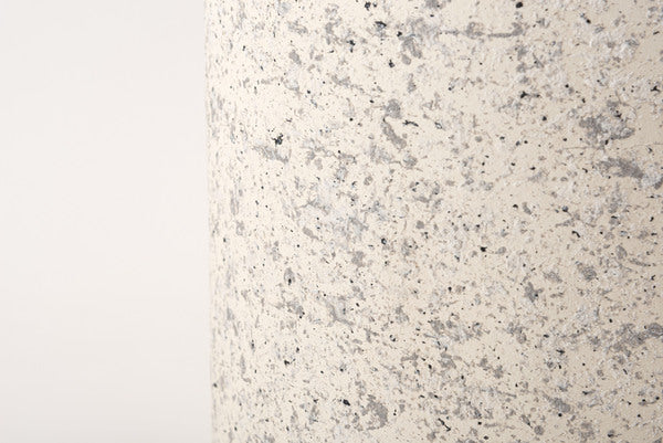 トラッシュカン ダストボックス ごみ箱 ゴミ箱 5L 5リットル 二重構造 ゴミ袋が見えない 生活感を抑える 分別 凹凸あり 石目調 テラゾー 人工大理石柄 テラゾー