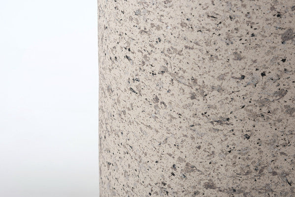 トラッシュカン ダストボックス ごみ箱 ゴミ箱 5L 5リットル 二重構造 ゴミ袋が見えない 生活感を抑える 分別 凹凸あり 石目調 テラゾー 人工大理石柄 テラゾー