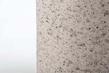 トラッシュカン ダストボックス ごみ箱 ゴミ箱 5L 5リットル 二重構造 ゴミ袋が見えない 生活感を抑える 分別 凹凸あり 石目調 テラゾー 人工大理石柄 テラゾー